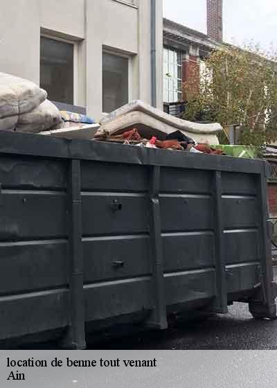 location de benne tout venant 01 Ain  RJ Benne