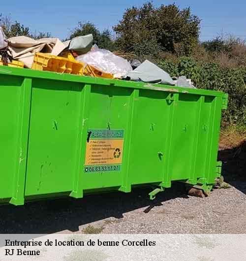 Entreprise de location de benne corcelles-01110 RJ Benne