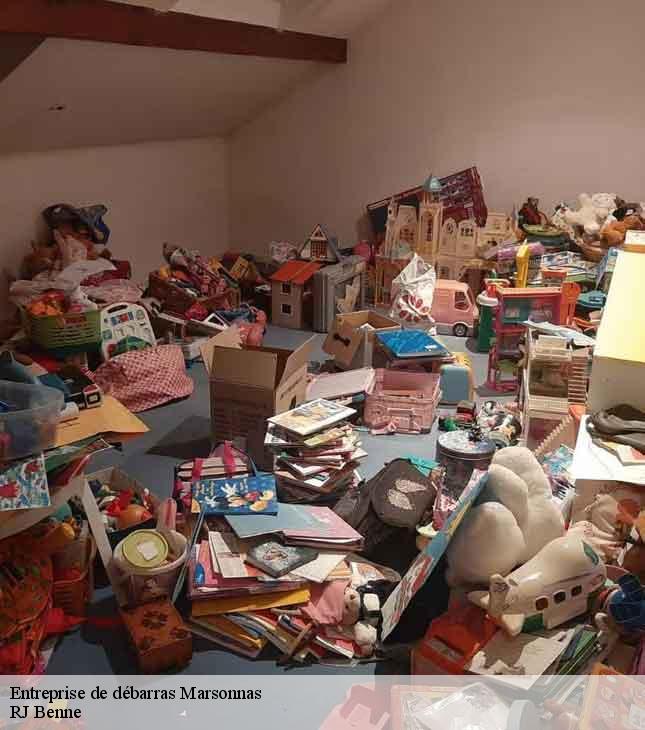 Entreprise de débarras  marsonnas-01340 RJ Benne